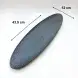 #BS8997-BK; Ceramic oval plate 43.5cm
