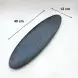 #BS9000-BK; Ceramic oval plate 49cm