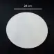 #BS9017-WT; Ceramic flat plate round 28cm