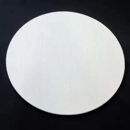 #BS9017-WT; Ceramic flat plate round 28c..