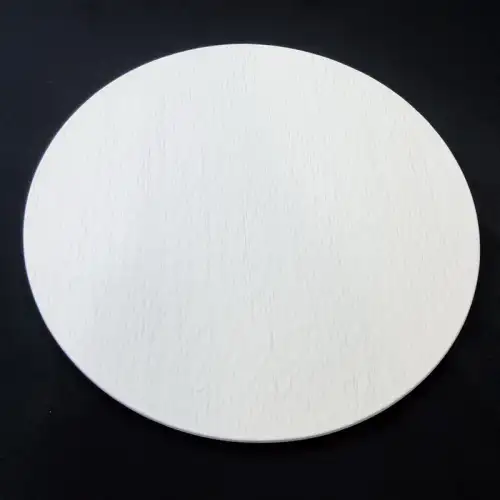 #BS9017-WT; Ceramic flat plate round 28cm