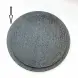 #BS9024-BK; Ceramic flat plate round 32cm