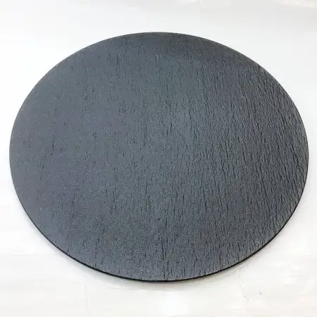 #BS9024-BK; Ceramic flat plate round 32c..