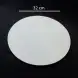 #BS9024-WT; Ceramic flat plate round 32cm
