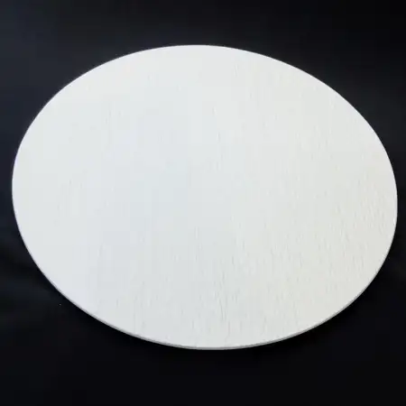 #BS9024-WT; Ceramic flat plate round 32c..