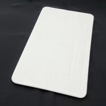 #BS9031-WT; Ceramic flat plate rectangul..