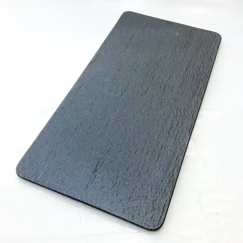 #BS9048-BK; Ceramic flat plate rectangular 35.5x18cm