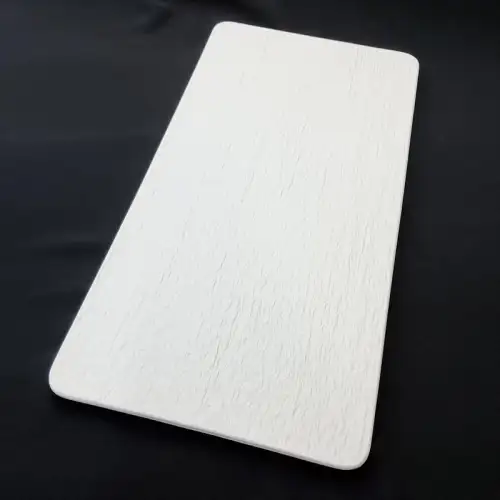 #BS9048-WT; Ceramic flat plate rectangular 35.5x18cm