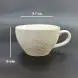 #BSEG200-WT; Ceramic coffee cup with saucer 215ml