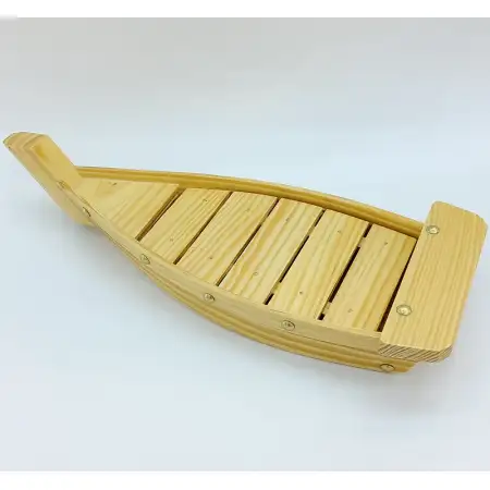 #BT0357; Wooden sushi boat 37cm    ..