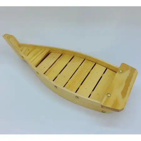#BT0364; Wooden sushi boat 42cm ..
