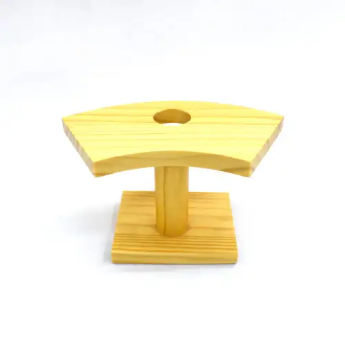 #BT0371; Wooden Temaki Hand Roll Stand 1 Hole                         