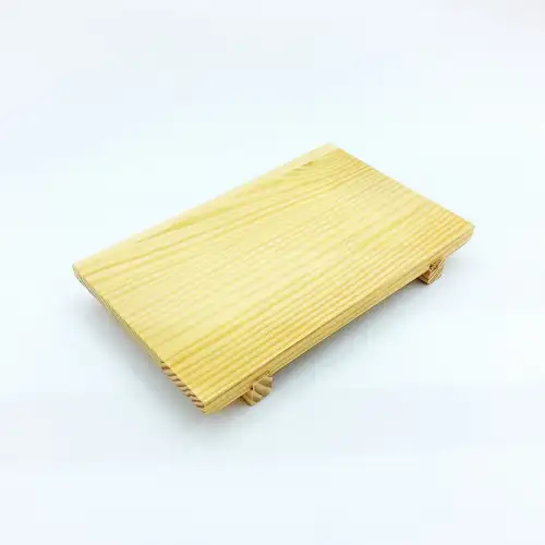 #BT0401;  Wooden sushi geta 21x12cm