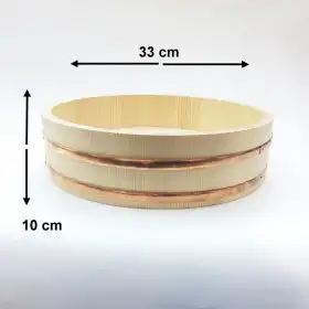 #BT2468; Wooden sushi bucket 33x10cm   