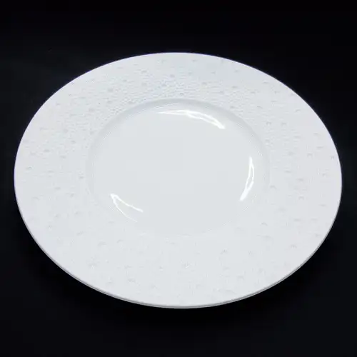 #BU6351; Ceramic round plate 9 inches
