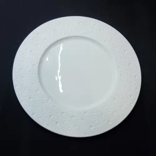 #BU6399; Ceramic round plate 10.5 inches