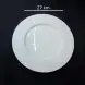 #BU6399; Ceramic round plate 10.5 inches