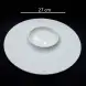 #BU6498; Ceramic round plate 10.5 inches