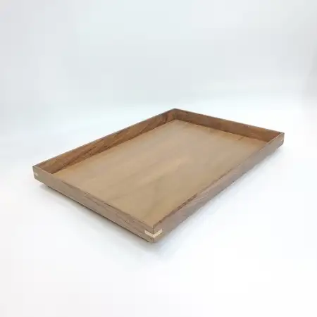 #BW2820;  Walnut wood tray 28x20cm..