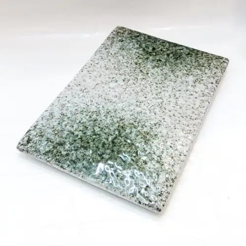 #BY-0167B; Ceramic rectangular plate 9.25 inches