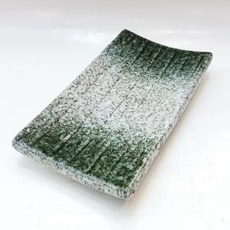 #BY-0174B; Ceramic rectangular plate 8.7..