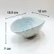 #BY-0235C; Ceramic bowl 6 inches