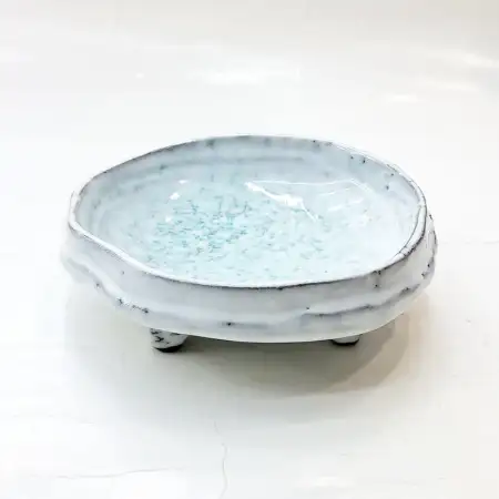 #BY-0273C; Ceramic bowl with stand 5 inc..