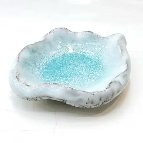 #BY-0341C; Ceramic plate 4 inches