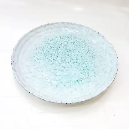 #BY-0389C; Ceramic round plate 8.5 inche..