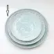 #BY-0402C; Ceramic round plate 12.5 inches