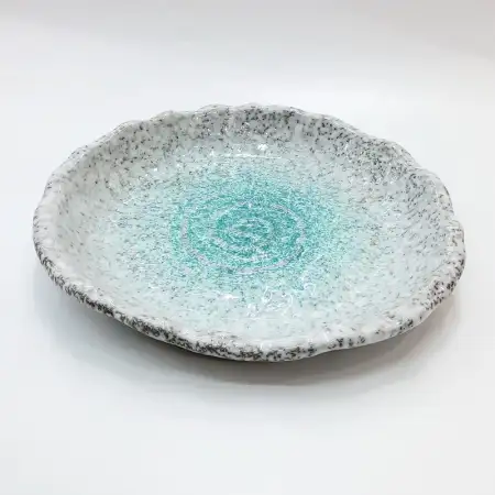 #BY-0495C; Ceramic plate 10 inches..