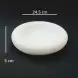 #BY-3199WT; Ceramic donut shape bowl 9.5 inches