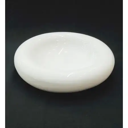 #BY-3199WT; Ceramic donut shape bowl 9.5..