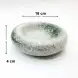 #BY-3236B; Ceramic donut shape bowl 6.25 inches