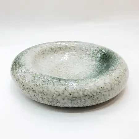 #BY-3250B; Ceramic donut shape bowl 9.5 ..