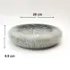 #BY-3304A; Ceramic donut shape bowl 8 inches