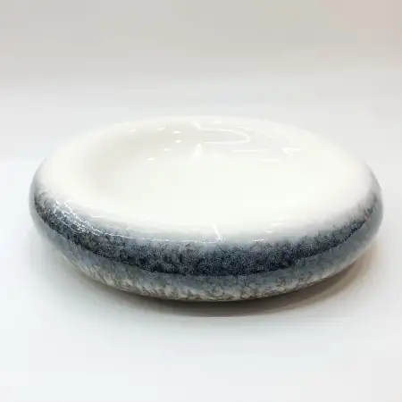 #BY-3342; Ceramic donut shape bowl 9.5 i..