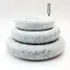 #BY-3359C; Ceramic donut shape bowl 6.25 inches