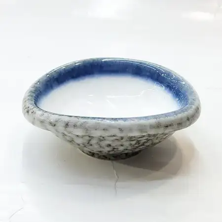 #BY-7785; Ceramic 3.75 inches oval sauce..