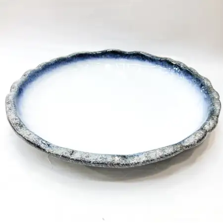 #BY-7907; Ceramic 12.5 inches plate..