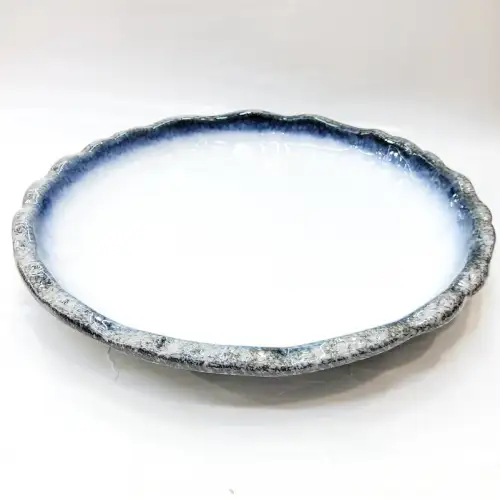 #BY-7907; Ceramic 12.5 inches plate