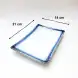 #BY-7921; Ceramic 8.25 inches rectangular plate