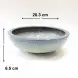 #BY-9543A; Ceramic bowl 8 inches