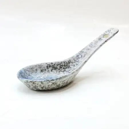 #BY-9642A; Ceramic spoon 5 inches..