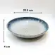 #BY-9826A; Ceramic deep plate 9.25 inches