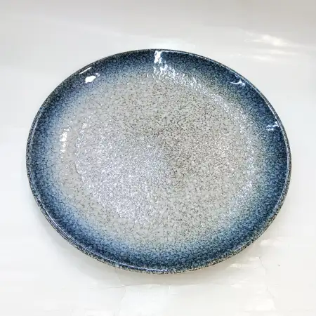 #BY-9871A; Ceramic round plate 10.25 inc..