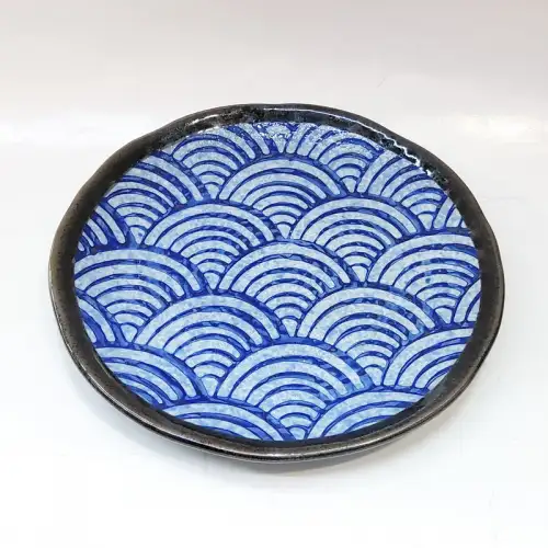 #CB-8027; Ceramic round plate 6.25 inches