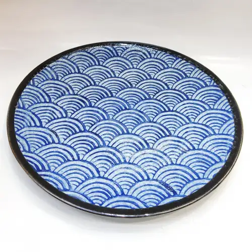 #CB-8065; Ceramic round plate 12 inches