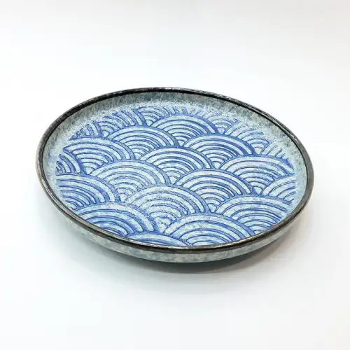 #CB-8545; Ceramic round plate 7 inches