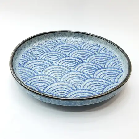 #CB-8583; Ceramic round plate 9 inches..
